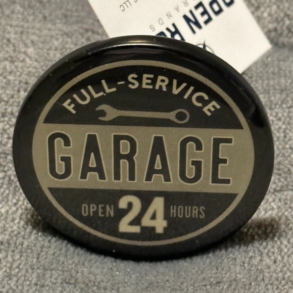 Decorative Man Cave Cabinet Knobs  "Full-Service Garage" by Open Road NWT - Picture 4 of 6